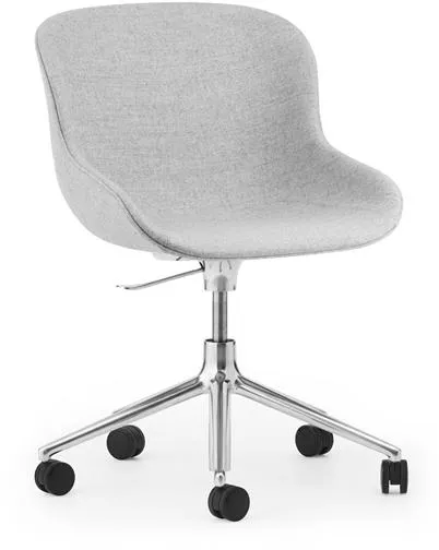 Normann Copenhagen Hyg Kontorstol med Hjul Polstret Aluminium/Synergy LDS16